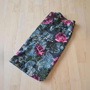 J.Jill Ponte Floral Skirt Size Large Petite